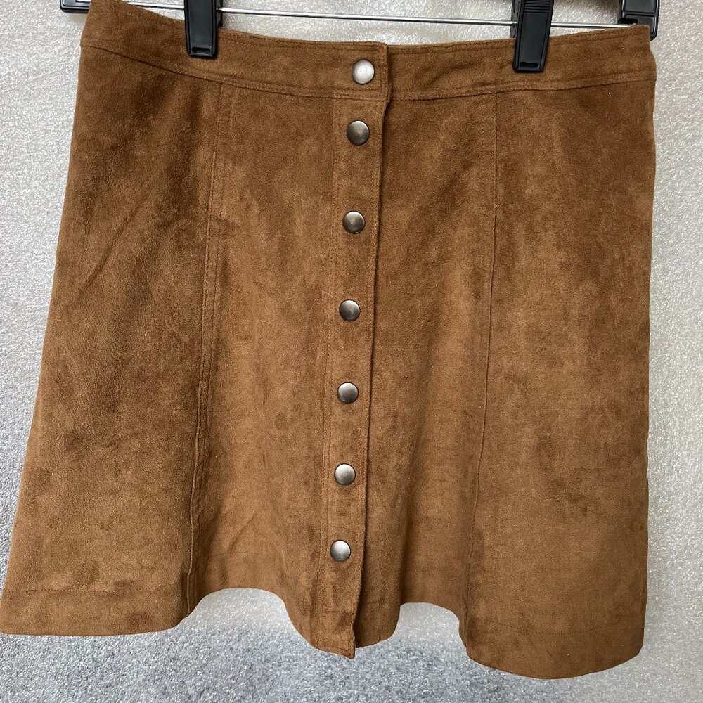 Abercrombie & Fitch Brown/Tan Suede Skirt Size 0